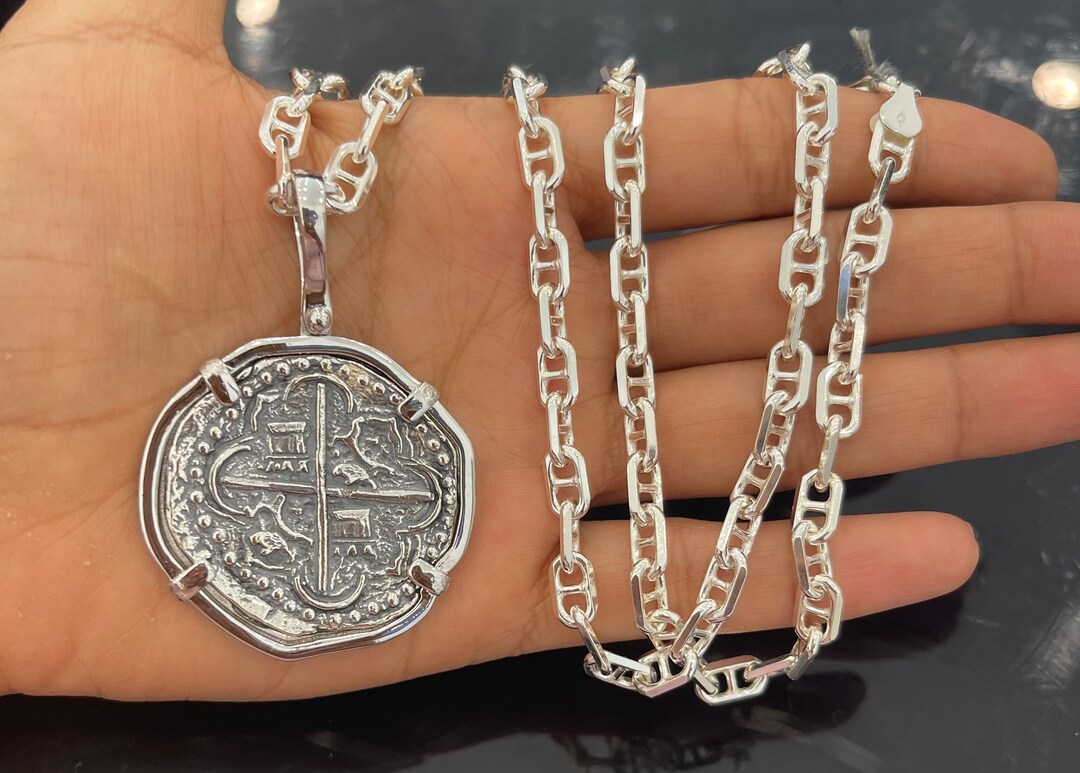 Atocha Münzring Sterling Silber Herren Damen Schmuck