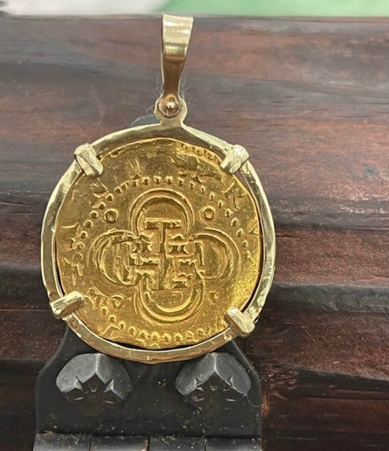 14k Gold Atocha Shipwreck Treasure Mel Fisher Gold Coin Pendant - Etsy