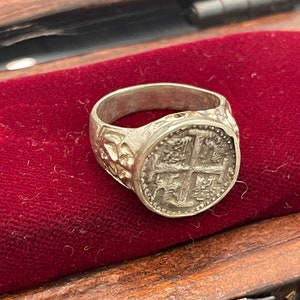 Atocha shipwreck treasure Mel fisher silver coin ring size 10