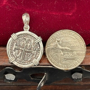 Atocha Shipwreck Silver Coin Pendant: Mel Fisher Treasure