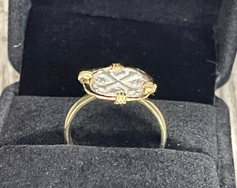Handmade Atocha Silver Coin Ring with 14kt Gold Bezel – Mel Fisher Treasure Recreation
