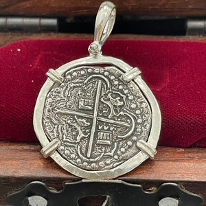 Atocha Shipwreck Silver Coin Pendant: Mel Fisher Treasure