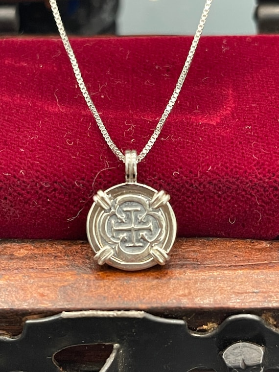 Atocha Shipwreck Treasure Mel Fisher Silver Coin Pendant With 925