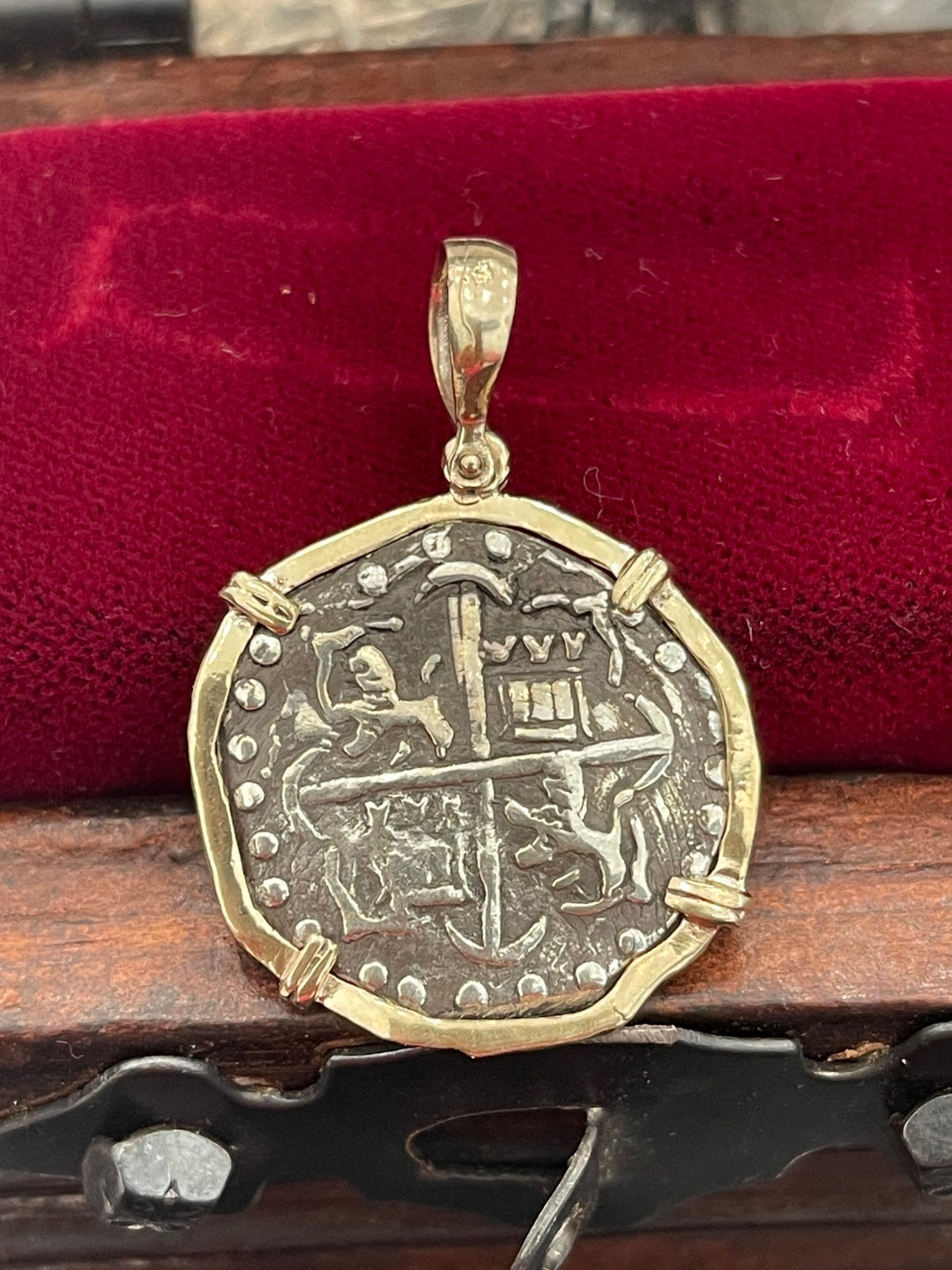 Atocha Shipwreck Treasure Mel Fisher Silver Coin Pendant in - Etsy