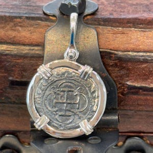 Atocha shipwreck silver coin pendant