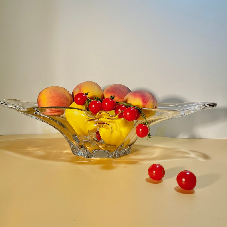 Crystal glass fruit cup