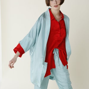 Robe kimono / Unisex / Hand made / mothers day gift / Gifts for daughter / bachelorette party kimonos / Silk kimono image 4
