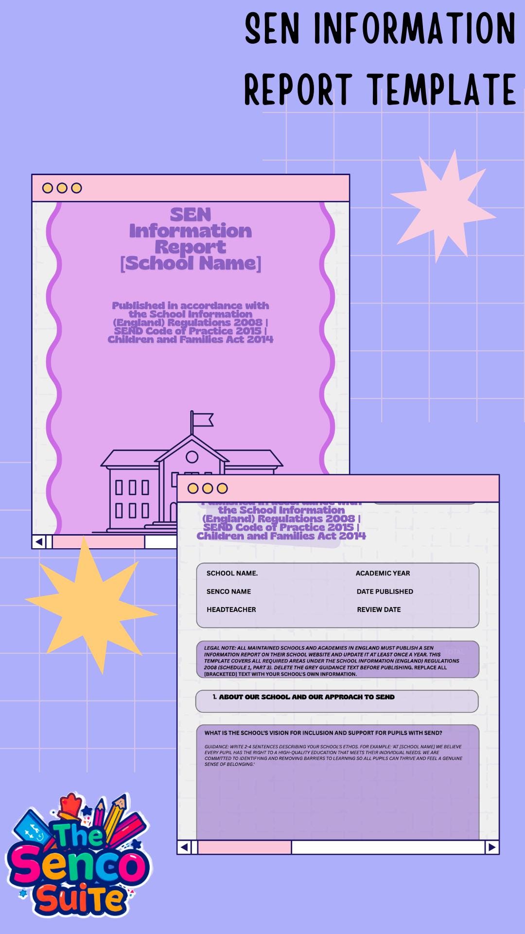 SEN Information Report Template | SEND Code of Practice 2015, EHC Plans ...
