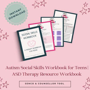 Arbetsbok i sociala färdigheter för tonåringar med autism | Utskrivbar PDF | Resurs för AST-terapi | Verktyg för specialpedagogik och terapi | Neurodiversitet
