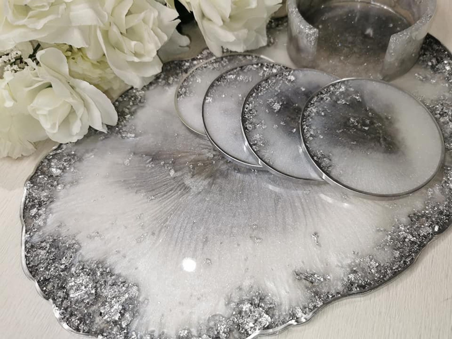 Resin Tray Placemat Dinning Set New Home Gift Wedding Etsy