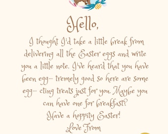 letter from the Easter Bunny