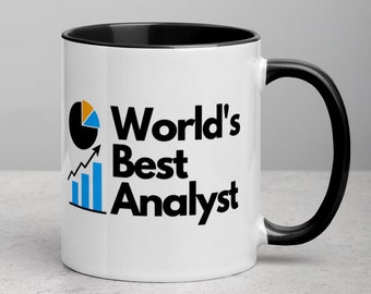 Data Mug | World's Best Analyst Coffee Mug Gift for Data Analyst, Financial Analyst, Or Analyst