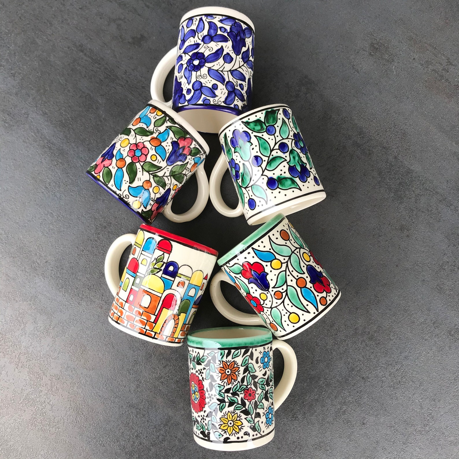 Tasse tasse de thé tasse avec motif floral style boho | Etsy