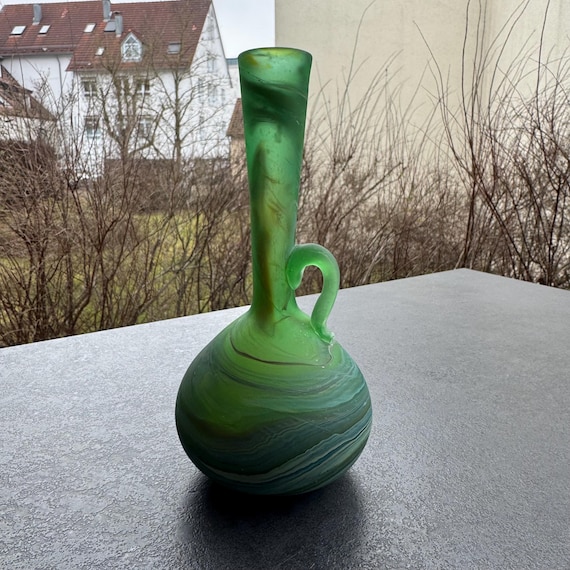 Handmade Small Glass Olive Oil Jug From Palestine - Etsy