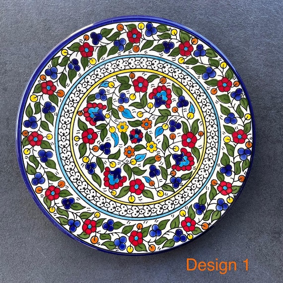 Palestinian wall plates traditionally handmade