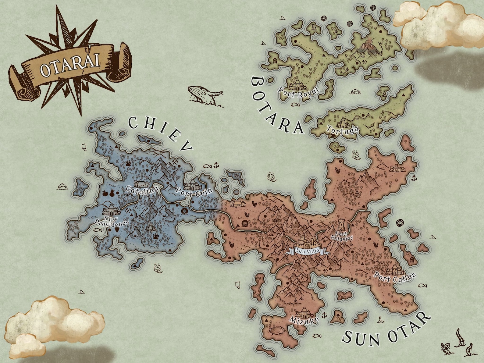 Inkarnate Custom Parchment Style World Map for Dungeons and Dragons - Etsy