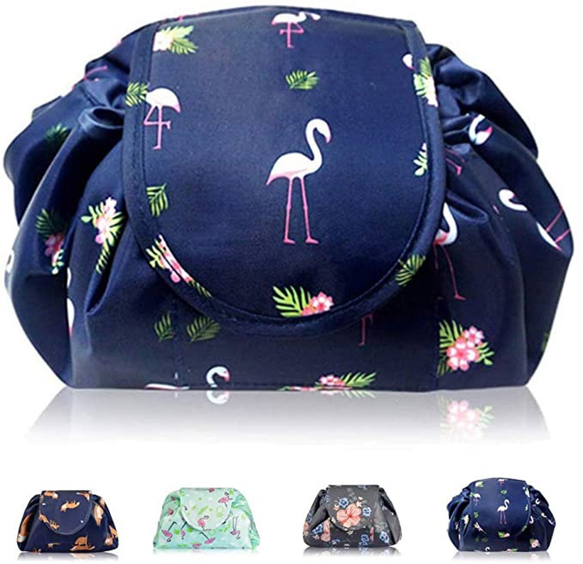 Lazy Drawstring Makeup Bags Large Capacity Waterproof Travel Etsy