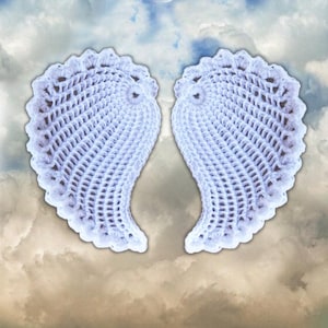 Engelsflügel Häkelanleitung DE/EN: PDF Flügel Schlüsselanhänger, Flügelpaar in 2 Großen, Lesezeichen Flügel