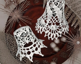 2 Lace Bells 8-12 cm Crochet Pattern EN/DE: PDF Description Vintage Christmas Tree Decor Diy