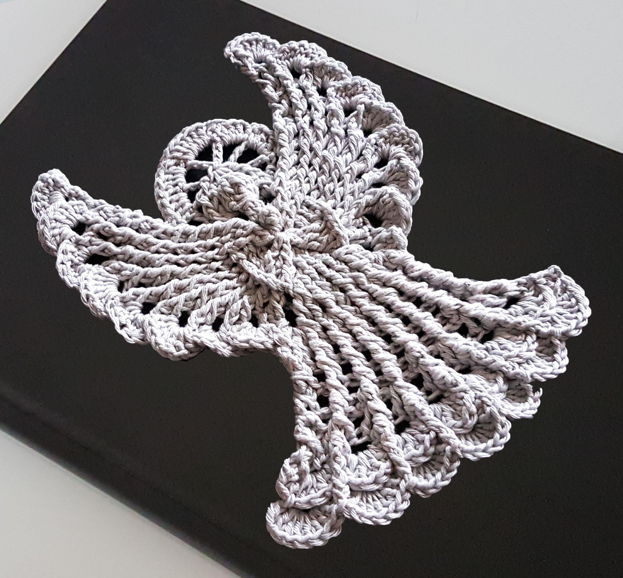 Relief Muster Angel Crochet Pattern 8'' PDF DE/EN: Gift for Christmas ...
