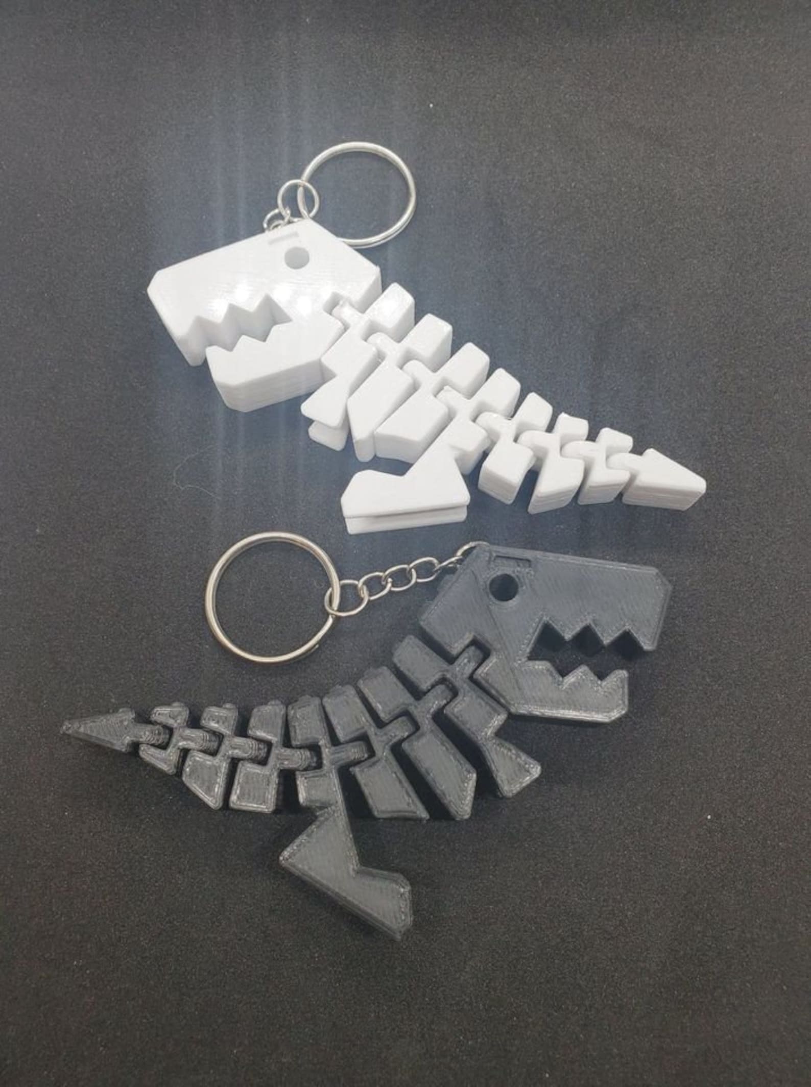 3D Printed Articulated Trex Keychain Etsy