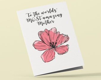 World's Most Amazing Mother: Mother's Day Card