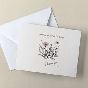 Lovely Patch of Flowers Mother&#39;s Day Note Card - Spread Joy and Love to Mom! (Blank Inside)
