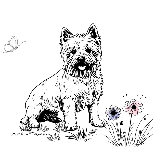 Charming Personalized Cairn Terrier Blank Note Card - Perfect for Dog Lovers! (Blank Inside)