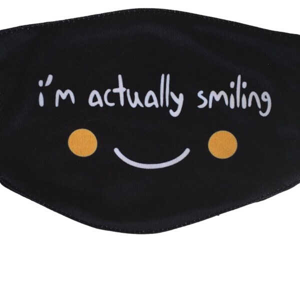 Smile Face Mask Etsy