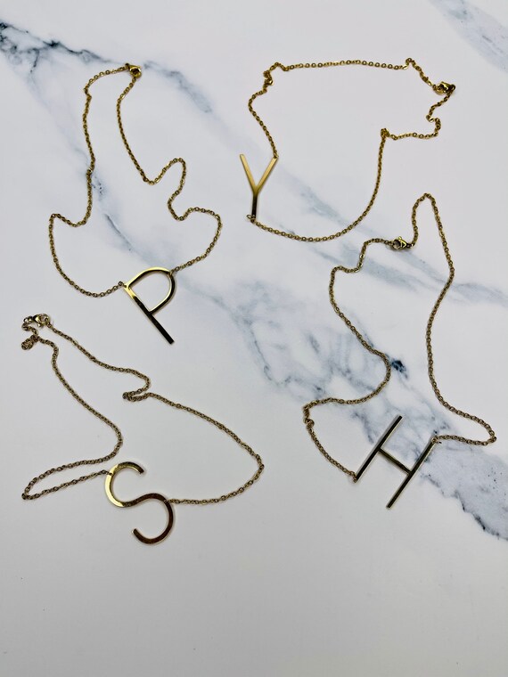16 Inch Gold Plated Large Letter 