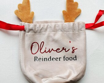 Personalised reindeer food small bag