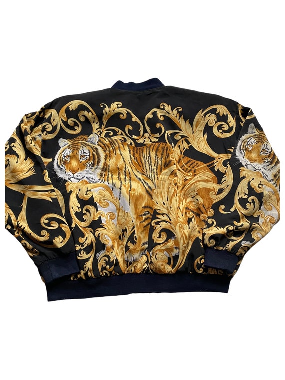 Very Rare Vintage Jacket Silk Tiger Printed Hermes Versace - Etsy