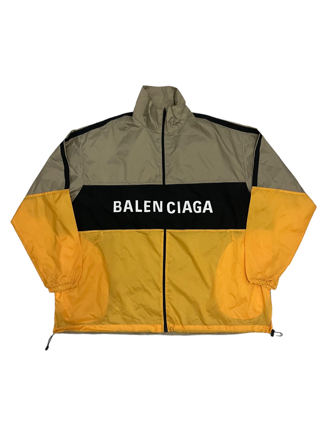 balenciaga windbreaker womens gold