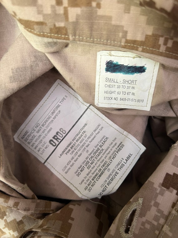 Very Rare Jacket Shirt USN Us Navy AOR 1 Deadstock - Etsy Denmark