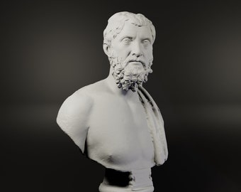 Bust of a Rhetorician | Many Sizes & Colors | 3D Printed and Hand Finished Statue | Greek Statue | Rhetoric Statuette | Home Decor