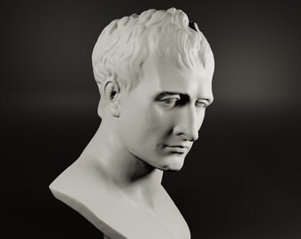Napoleon Bonaparte | Many Sizes & Colors | 3D Printed and Hand Finished Napoleon Bust | Napoleon Statue | Statuette | Home Decor