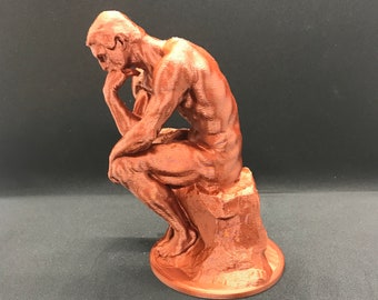The Thinker Statue | Many Sizes & Colors | 3D Printed and Hand Finished
