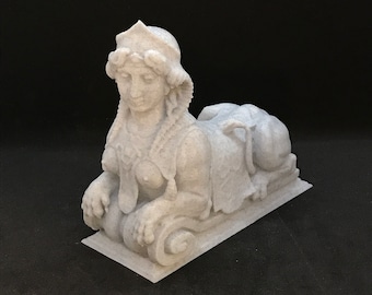 Sphinx Statue | Many Sizes & Colors | 3D Printed and Hand Finished Vienna Sphinx Statuette