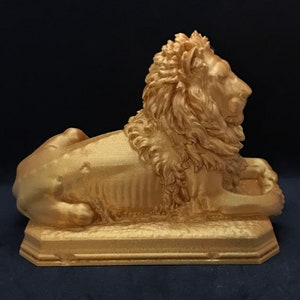 Gobelsburg Castle Lion Many Sizes & Colors 3D Printed and Hand Finished Statue Vienna Lion Statuette Austria Lion Figurine image 8