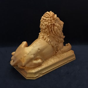 Gobelsburg Castle Lion Many Sizes & Colors 3D Printed and Hand Finished Statue Vienna Lion Statuette Austria Lion Figurine image 7