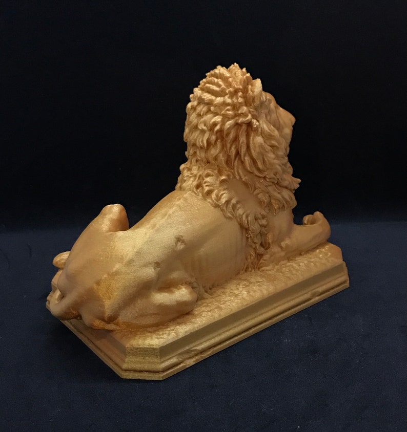 Gobelsburg Castle Lion Many Sizes & Colors 3D Printed and Hand Finished Statue Vienna Lion Statuette Austria Lion Figurine image 7