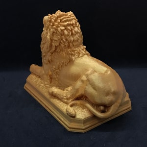 Gobelsburg Castle Lion Many Sizes & Colors 3D Printed and Hand Finished Statue Vienna Lion Statuette Austria Lion Figurine image 5