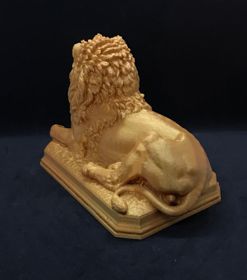 Gobelsburg Castle Lion Many Sizes & Colors 3D Printed and Hand Finished Statue Vienna Lion Statuette Austria Lion Figurine image 5