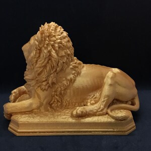 Gobelsburg Castle Lion Many Sizes & Colors 3D Printed and Hand Finished Statue Vienna Lion Statuette Austria Lion Figurine image 4