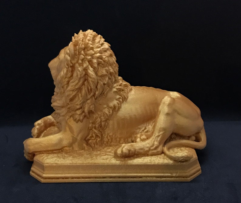 Gobelsburg Castle Lion Many Sizes & Colors 3D Printed and Hand Finished Statue Vienna Lion Statuette Austria Lion Figurine image 4