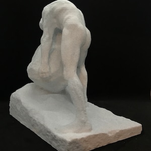Sisyphus Statue Many Sizes & Colors 3D Printed and Hand Finished Sisyphus and the Boulder Statue Sisyphos Pushing Rock Up Hill Statue image 10