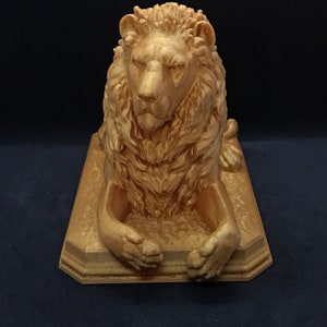 Gobelsburg Castle Lion Many Sizes & Colors 3D Printed and Hand Finished Statue Vienna Lion Statuette Austria Lion Figurine image 2