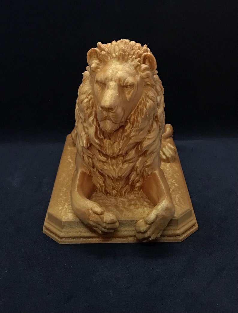 Gobelsburg Castle Lion Many Sizes & Colors 3D Printed and Hand Finished Statue Vienna Lion Statuette Austria Lion Figurine image 2