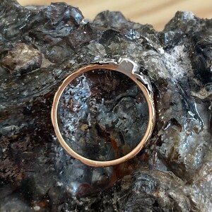 Alter Ring aus dem 19. Jahrhundert aus 18 Karat Roségold, Platin und Diamant Bild 7