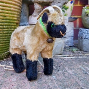 Adorable Vintage German Steiff Mountain Sheep &quot;Snucki&quot; c.1960s, Miniature Doll&#39;s Companion, Vintage German Steiff Animals, Heidschnucke